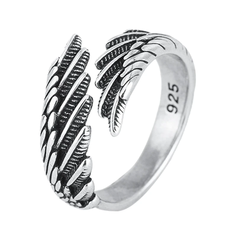 

Feather Wedding Band Engagement for Eternity Ring High Sense Finger Ring for Wom