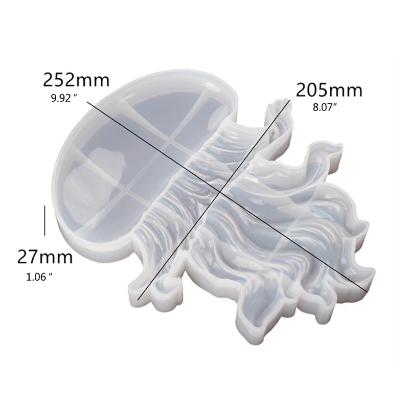 

Resin Epoxy Mold Jellyfish Silicone Mould Crafts Marine Creature Ornaments DIY Pendant Making Compatible with Kids Teens