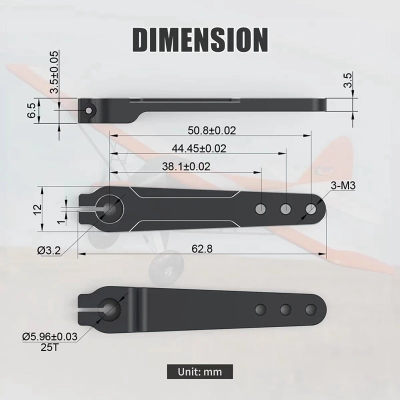 Рулевой сервопривод из алюминиевого сплава 25T фотомагнитный сигнал для