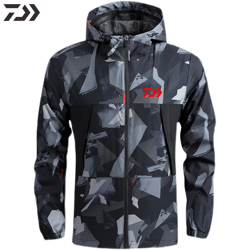 

Fishing Jacket Spring Autumn Fishing Clothes Men Sports Breathable Coats Outdoor Windbreaker Fishing Clothing Cycling Jacket
