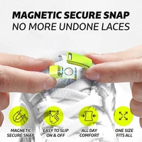 new magnetic secure snap shoelaces no tie elastic shoelaces laces with magnetic lock one size fits all adult kids