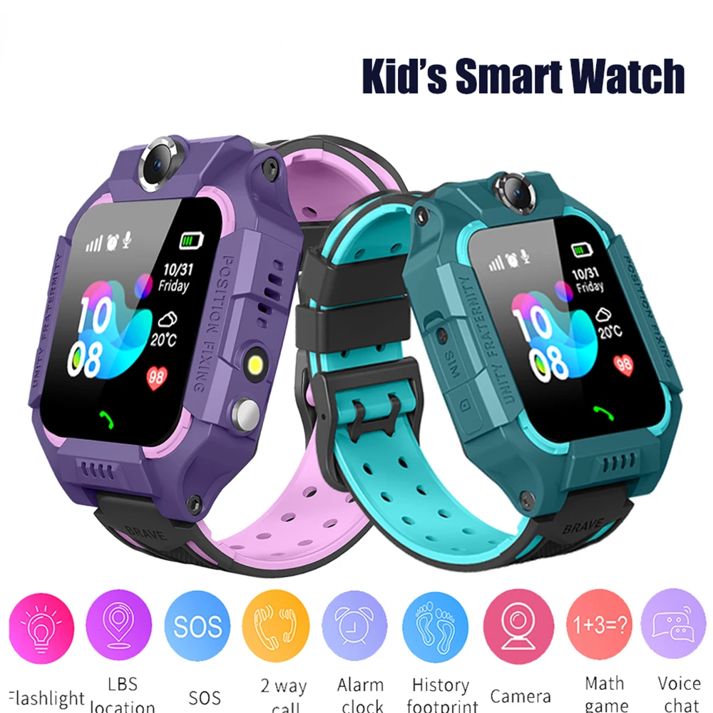 

Kids Smart Watch Sim Card Children's BLS Positioning Watch SOS Camera Waterproof Smartwatch For Boys Girls relojes inteligentes