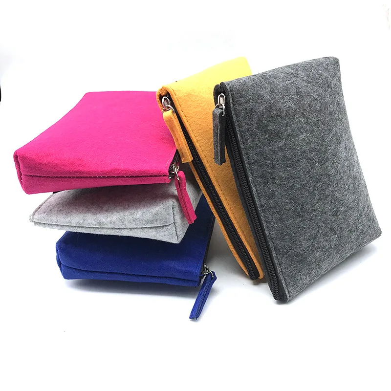 

Felt Travel Gadget Organizer Bag Portable Digital Cable Bag Electronics Accessories Storage Carrying Case Pouch for USB Power