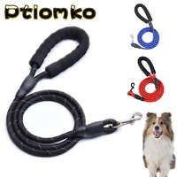 pet dog leash dog rope leash comfortable sponge handle reflective outgoing walk running training suitable small medium dogs