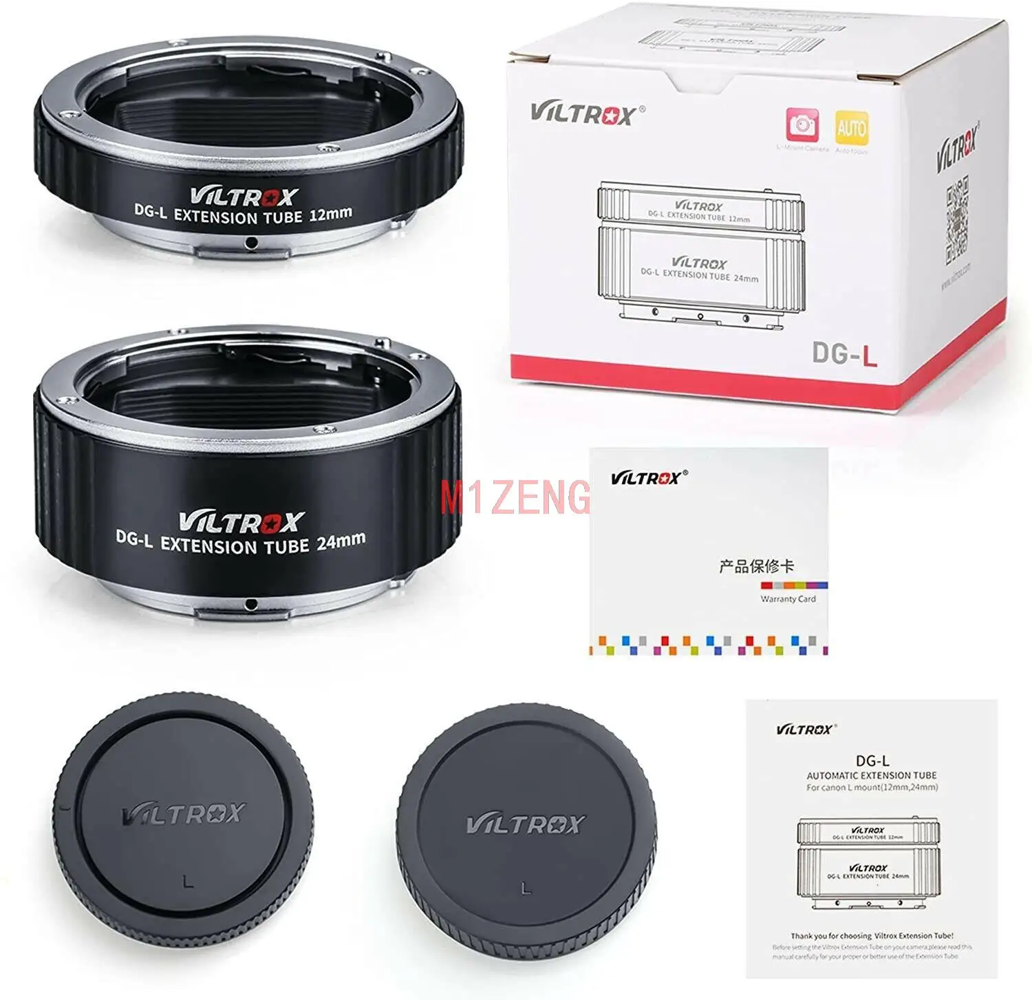 12 + 24 мм металлическое электронное макроудлинительное кольцо-переходник для