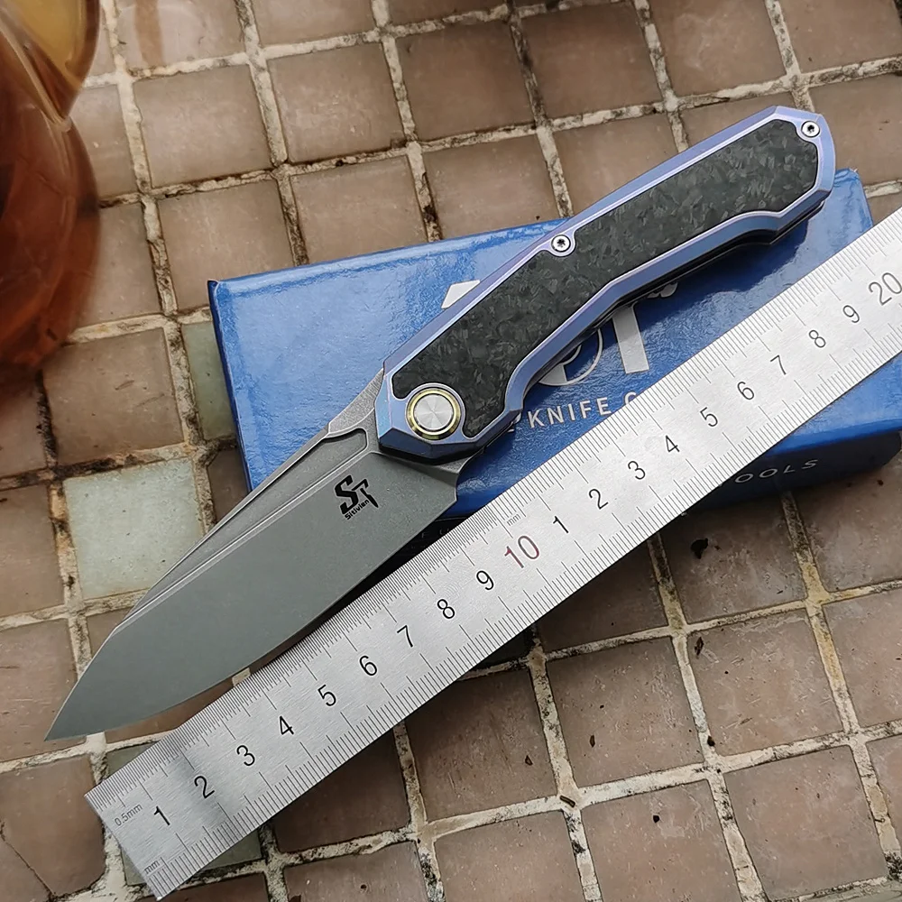 

Складной нож с керамическим подшипником sitive ST999, ручка из титанового углеродного волокна, лезвие S35VN, для охоты