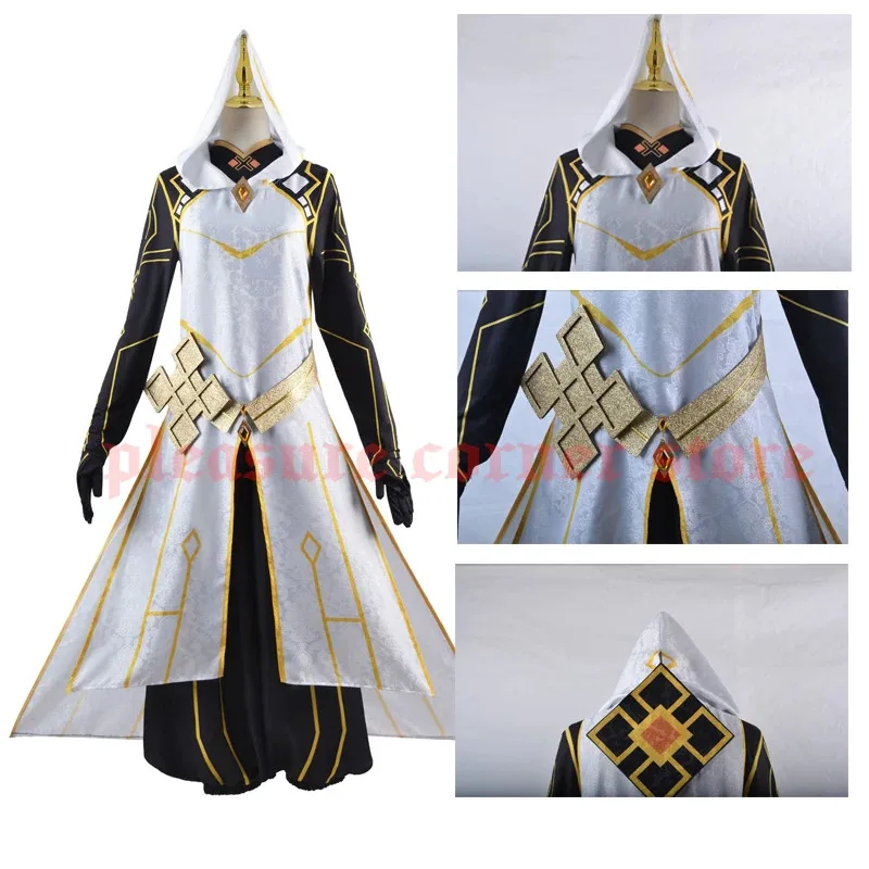 Фото Игра Genshin Impact Zhongli Zhong Li Боевая форма Archon Полный комплект Костюм Парик Morax Костюм Косплей Нарядыx; 8 дюймов, №1