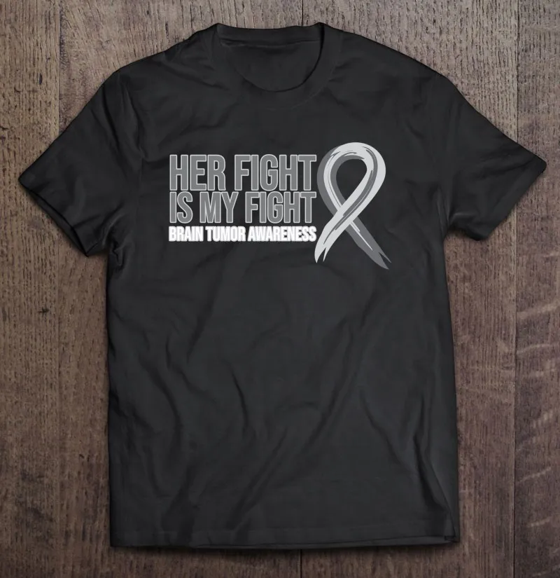 

Футболка мужская с графическим принтом, винтажная рубашка с принтом для борьбы с раком мозга