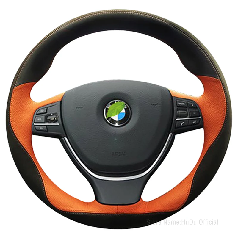 

DIY Custom Alcantara Leather Car Steering Wheel Cover For BMW 320li GT 1 3 5 7 Series X1 x2 X3 X5 X6 525 Hand Sewn Car Interior