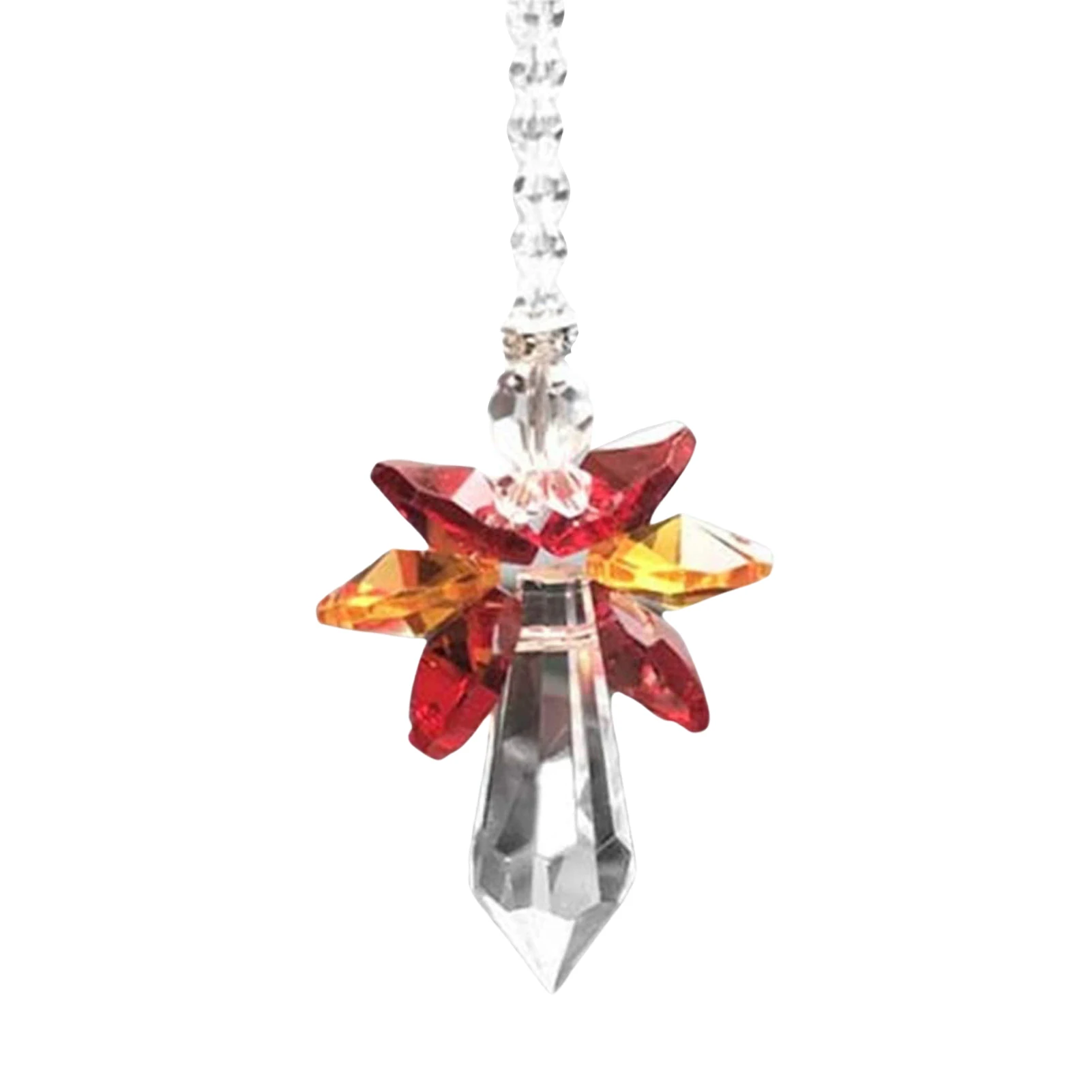 

Rainbow Crystal Angel Charm Rainbow Guardian Angel Crystal Hangings Crystal Glass Ornament Home Car Decor