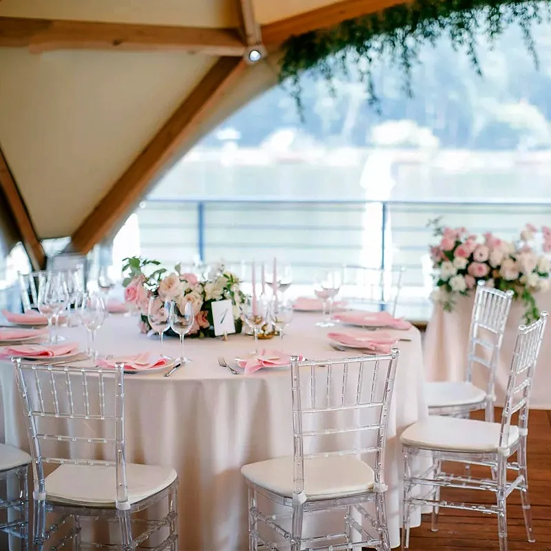 20 шт. прозрачный обеденный стул Хрустальный для отеля коммерческая мебель