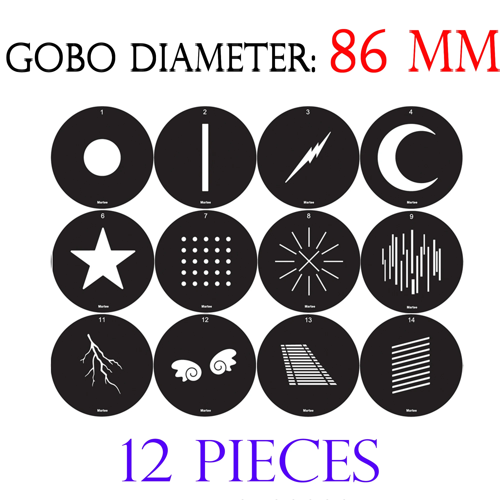 Гобо-конденсатор для проектора 86 мм 12 шт. | Электроника