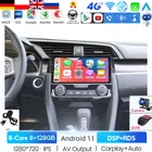 4G LTE Android 11 для HONDA CIVIC 2015 2016 2017 2018 2019 2020 мультимедийный стерео автомобильный DVD-плеер навигация GPS РАДИО wifi