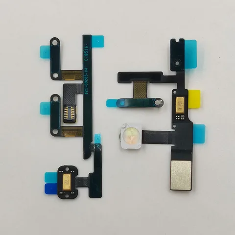 Выключатель питания, кнопка включения/выключения громкости, гибкий кабель для iPad Pro 9,7 дюйма A1673 A1674 A1675, мигающий свет с ключом отключения звука и микрофоном