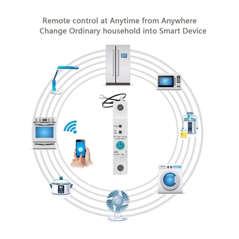 

M6CF 1-P 2-P Smart WiFi Автоматический выключатель с таймером и дистанционным управлением от eWeLink для Google-Home Assistants