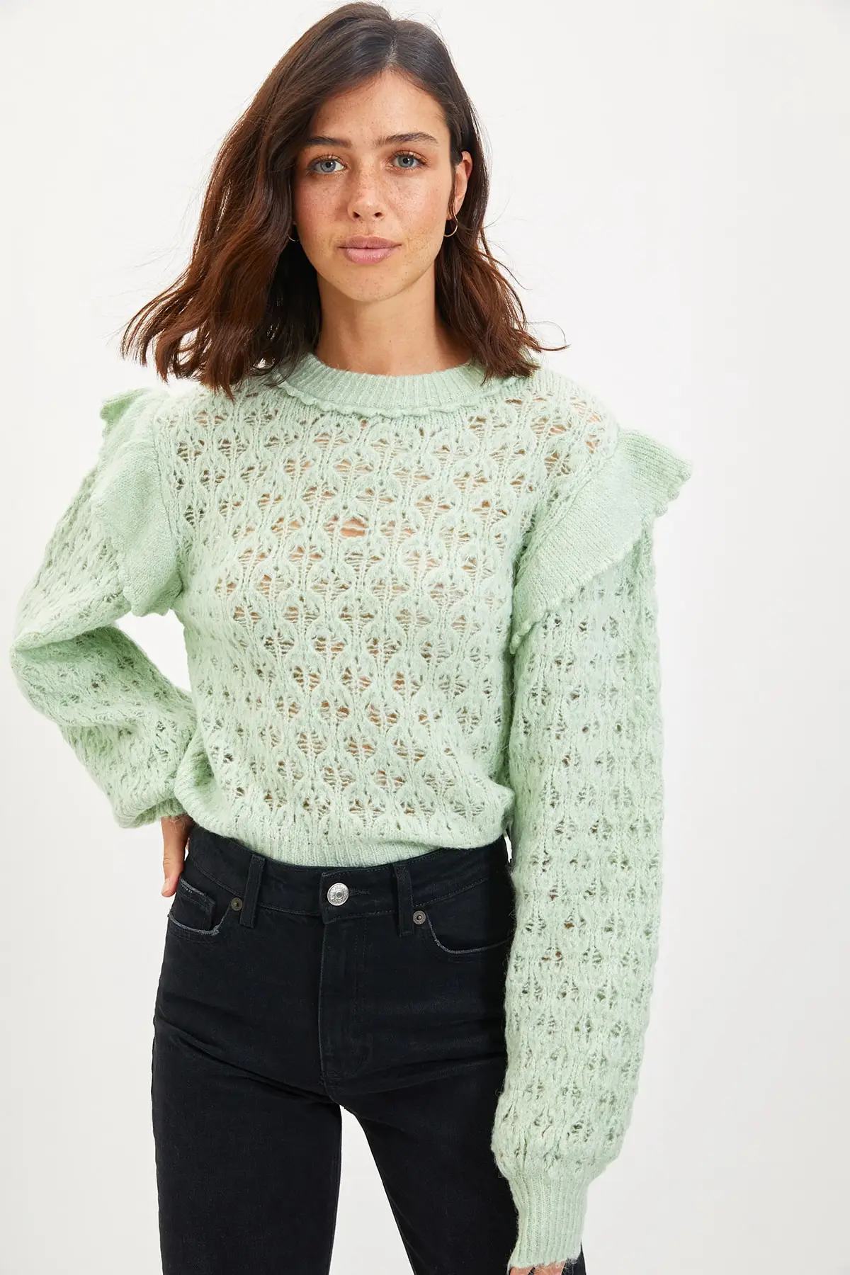 

Trendyol Shoulder Detail Knitwear Sweater TWOAW22KZ1083
