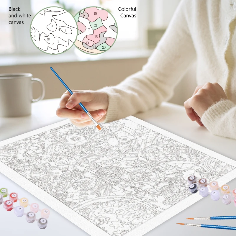 Картина по номерам SDOYUNO взрослые красная роза картина 40x50 с рамкой