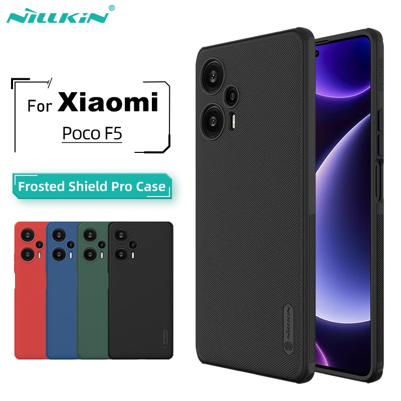 Для Xiaomi Poco F5 5G чехол NILLKIN Super Frosted Shield Pro Ультратонкий Жесткий ПК Матовый противоударный чехол для Poco F5