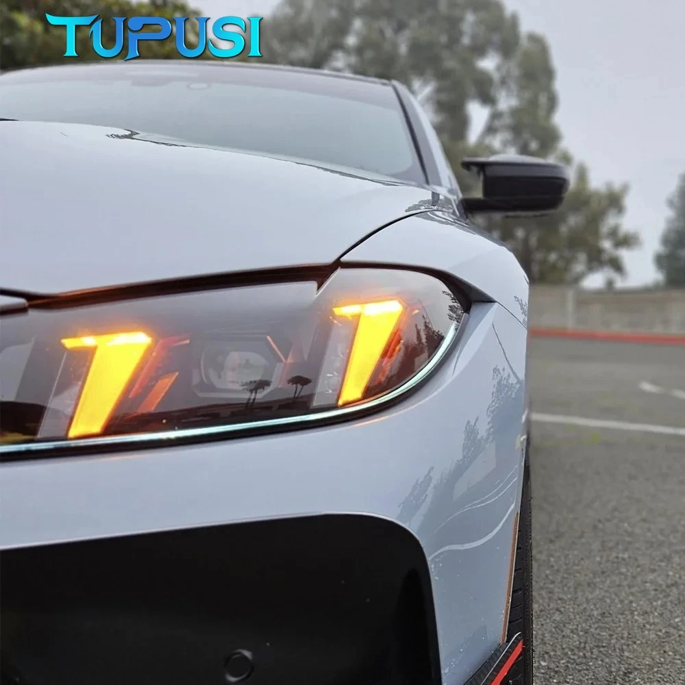 Фото Для BMW G80 G82 LCI M3 M4 CSL Желтые RGBW многоцветные светодиодные платы DRL для 4 серии G22 G23 G26 Дневные ходовые огни 2024+ №2