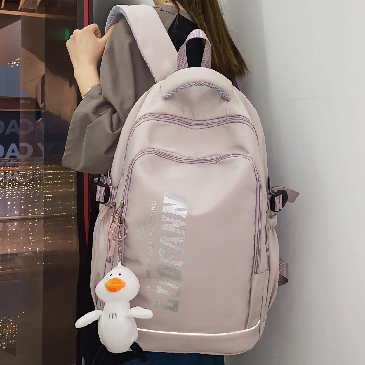 

Модный мужской и женский рюкзак для ноутбука большой вместимости, женский рюкзак для колледжа, Женская водонепроницаемая сумка для книг, дорожная школьная сумка для мальчиков и девочек