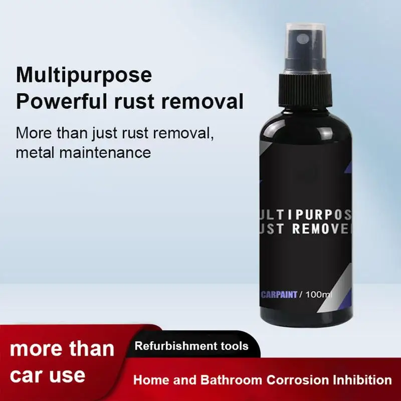 

100ml Rust Remover Spray Car Rust Stopper Car Rust Remover Metal Surface Protection Spray Car Rust Remover Wheel Rust Remover
