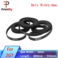 2mgt 2m 2gt3d printer synchronous timing belt pitch length6mm 800 810 840 848 850 852 860 900 930 950mmrubber closed