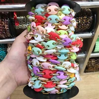 colorful acrylic link chain lobster clasp chains for glasses chain jewelry making findings links chain accessories length 70cm