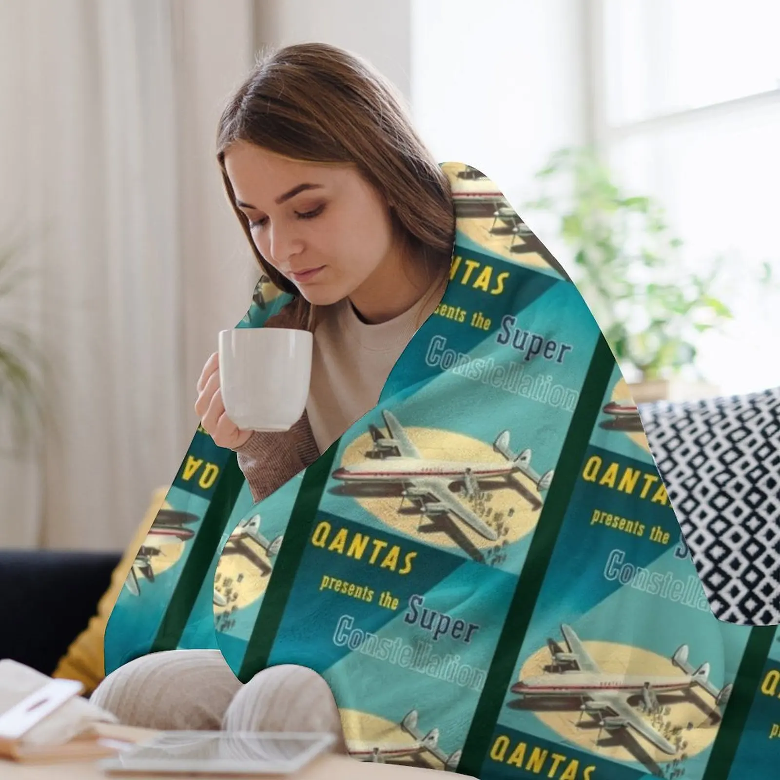 Одеяло Qantas Constellation 1951 года большие одеяла для сна