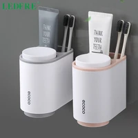 LEDFRE Toothbrush Holder Toothpaste Squeezer Wall Mounted for Bathroom Cup Accessories Set LF71098