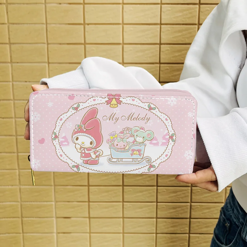 

Kawaii Sanrio Zero Purse Mymelody Large Capacity Creative Cartoon Student Girl Stationery Bag Storage Bag Mobile Phone Bag Gift