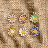 10pcslot candy colors enamel flower charms for jewelry making diy handmade bracelets pendants necklaces earrings craft supplies