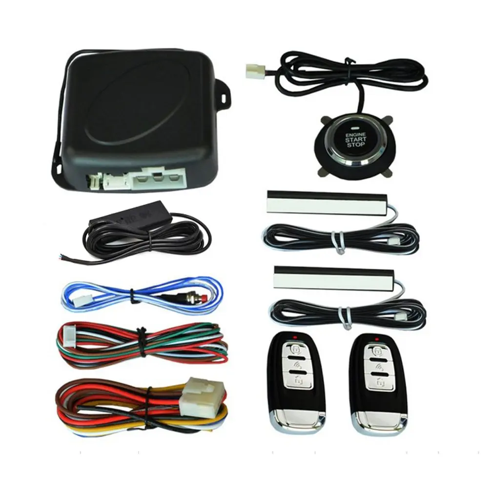 

10pcs Auto car start stop engine system with keyboard PKE Keyless Entry Engine Alarm System set password open/close door