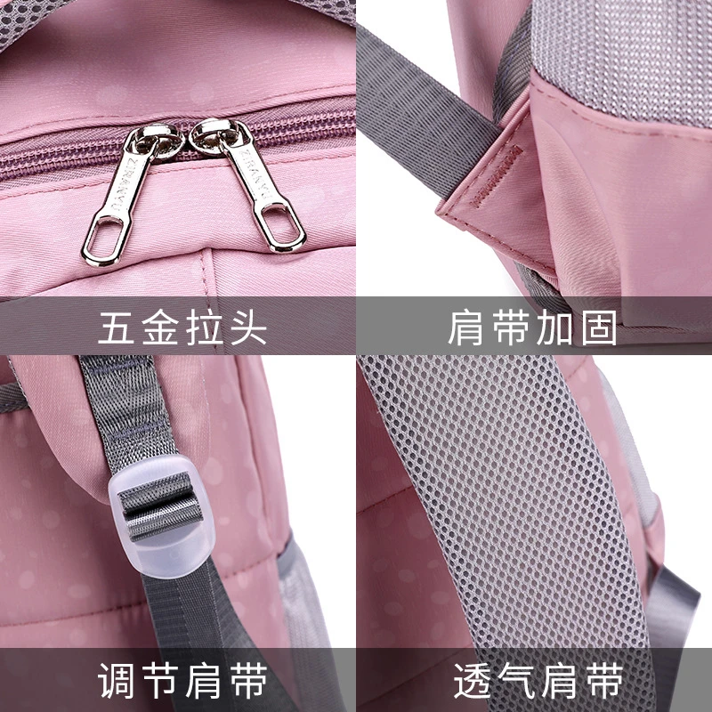 Kids Girls Large Trolley Schoolbag On wheels Climb Stairs Luggage Travel Backpacks Removable Children School Bags with Wheels