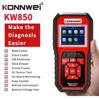 konnwei kw850 obd2 can bus code reader car diagnostic tools obd2 scanner check engine o2 sensor battery test obdii code reader