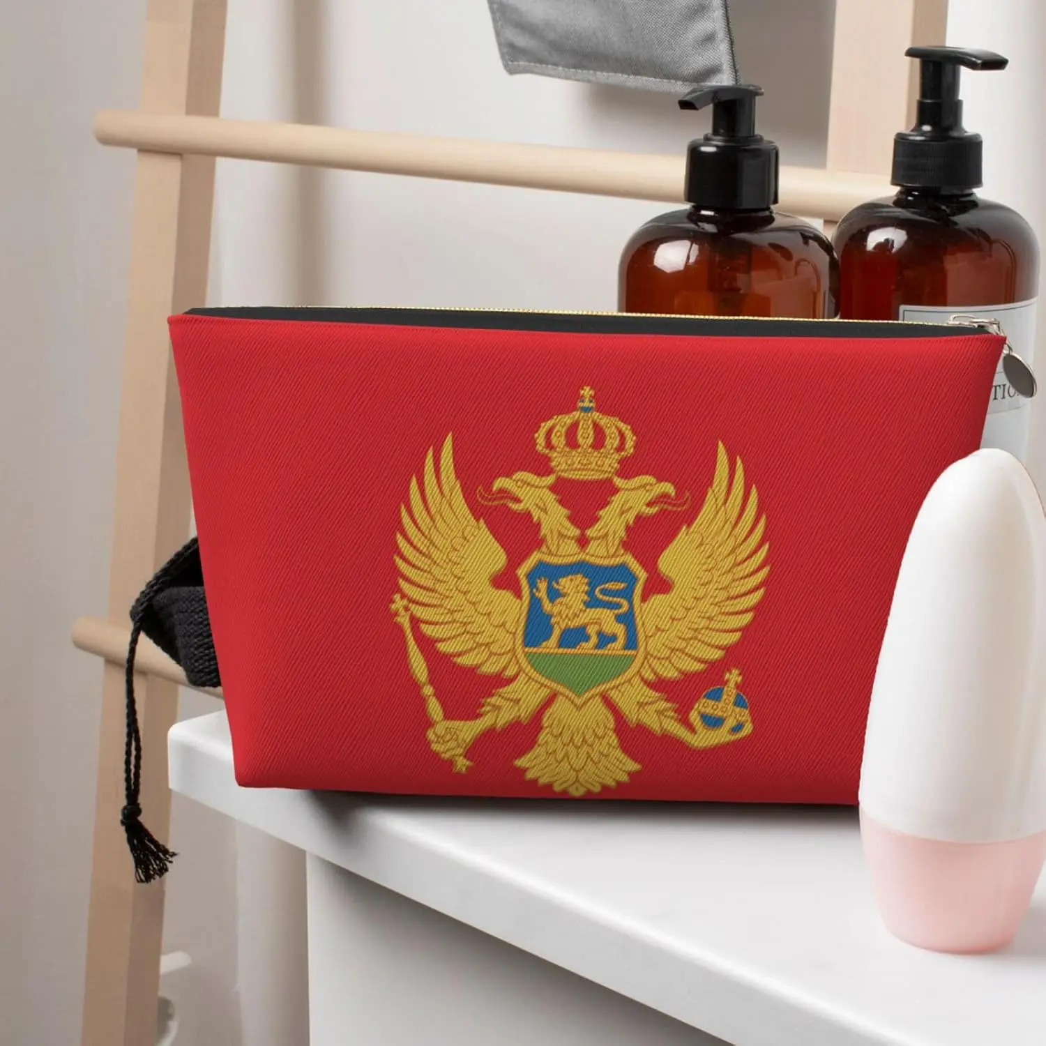 Xoegrin флаг Кожаная дорожная косметичка-органайзер многоразовых косметических