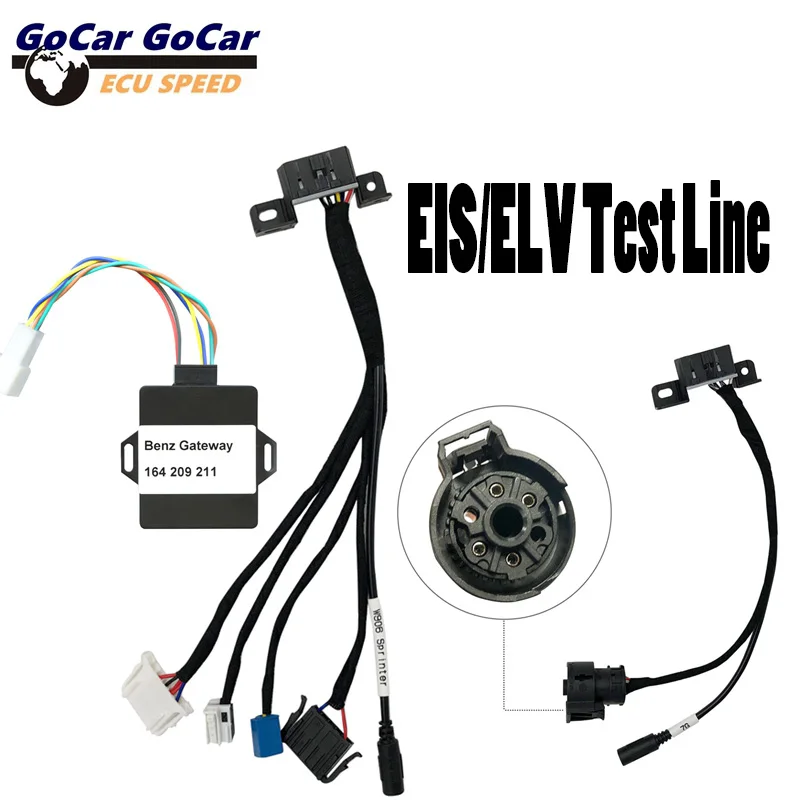 

For BENZ EIS/ELV Cable 15 Lines (7G+ISM+MB ESL) 5 IN 1 Connector + MOE001 Dashboard For Use With VVDI MB BGAg Tool