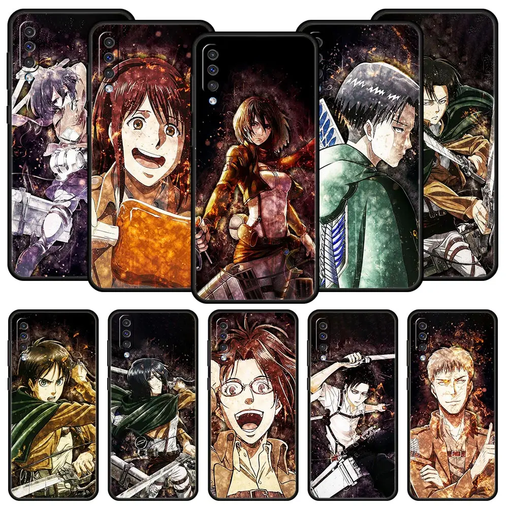 

Attack on Titan Phone Case For Samsung Galaxy A52 A50 A70 A10 A30 A40 A20S A20E A02S A12 A22 A72 A32 5G A04s Soft Silicone Cover