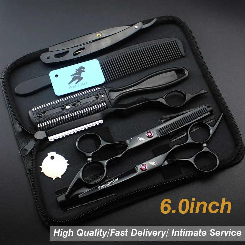 

Professional Hairdressing scissors set, 6"/7"Cutting scissors+Thinning scissors Barber shears+kits+comb+Thinningcomb