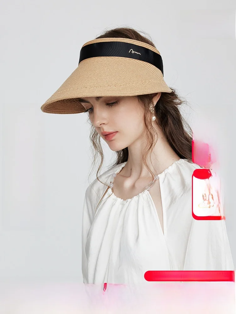 Шляпа Шийю шляпа топлес женская летняя простая японская модная с большими полями