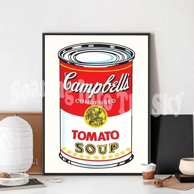 Энди Уорхол поп-арт томатный суп плакат крафт-клуб бар бумага винтажный