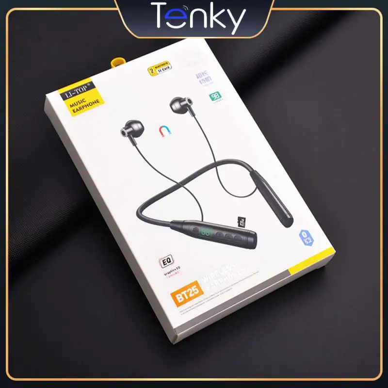 

Bio-diaphragm Wireless Neck-hanging Headphones Low Frequency Rich Waterproof Earphone Strong Battery Life Hd Calls And Elastic