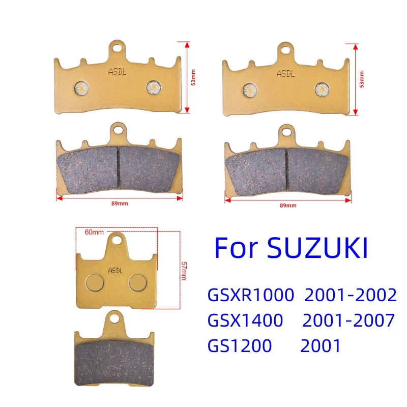 

Передние и задние тормозные колодки для SUZUKI GSXR1000 GS1200 GSF1200 GSX1400 GSXR 1000 GS 1200 GSX 1400 2001 2002 2003 2004 2005 2006 2007