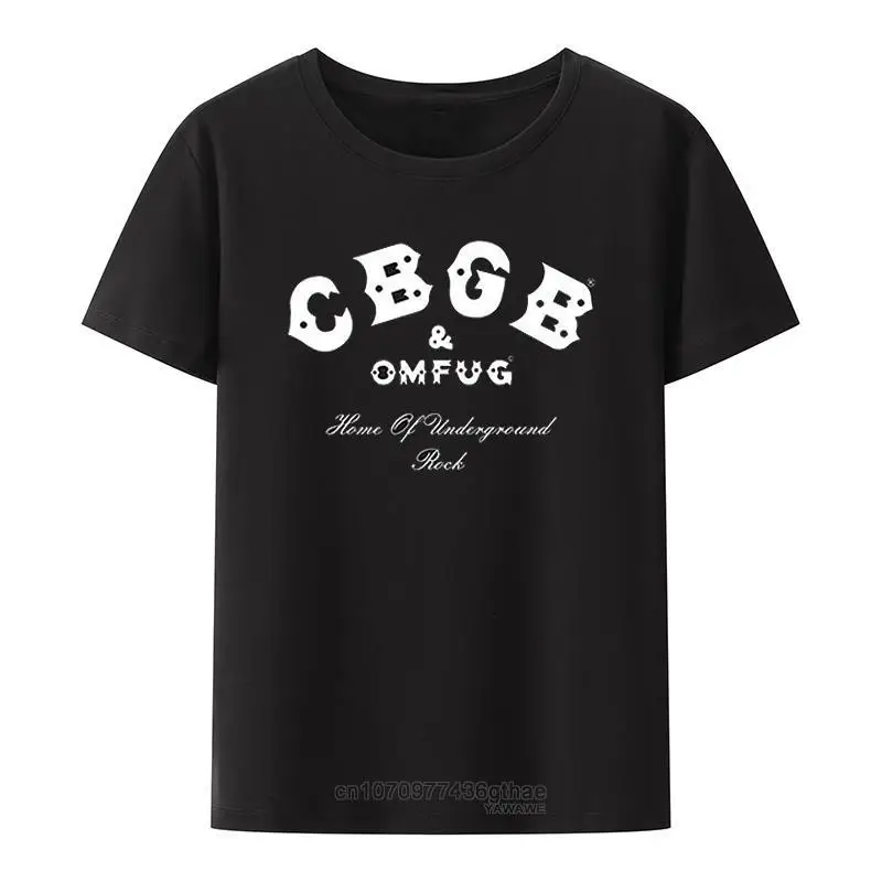 CBGB футболка OMFUG панк-рок CBs подземная футболка для взрослых мужчин женщин Летние Стильные дышащие Графические Топы Хип-хоп Повседневная Уличная одежда