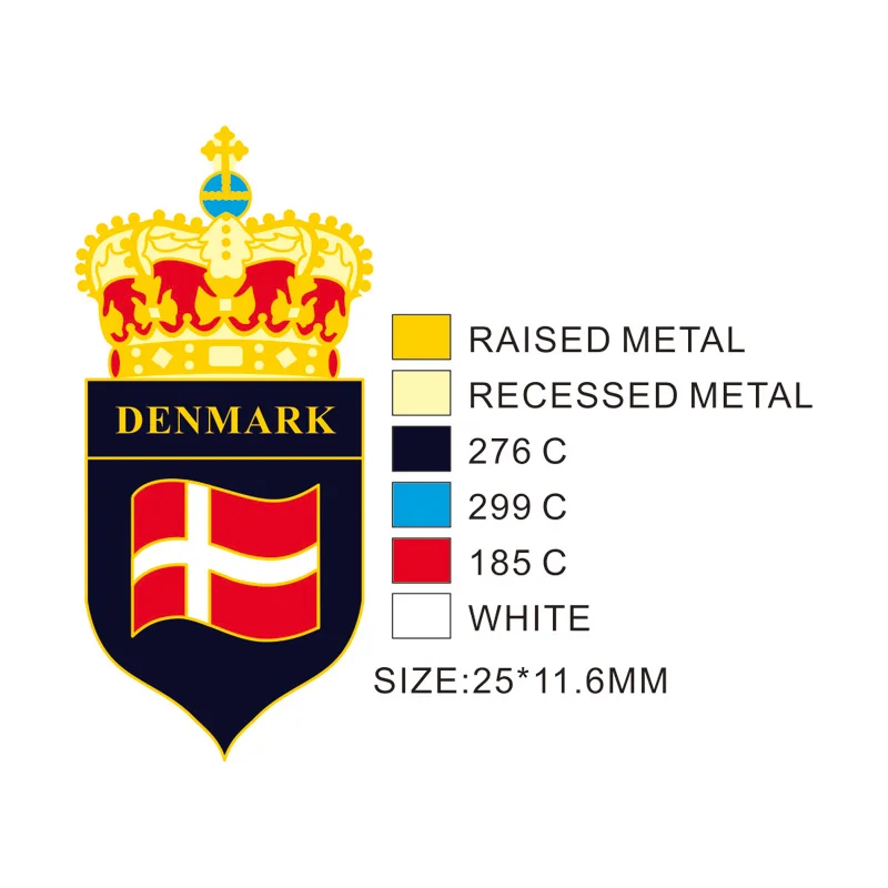 Изготовленная на заказ заколка для лацканов Копенгаген Дания золотая булавка с