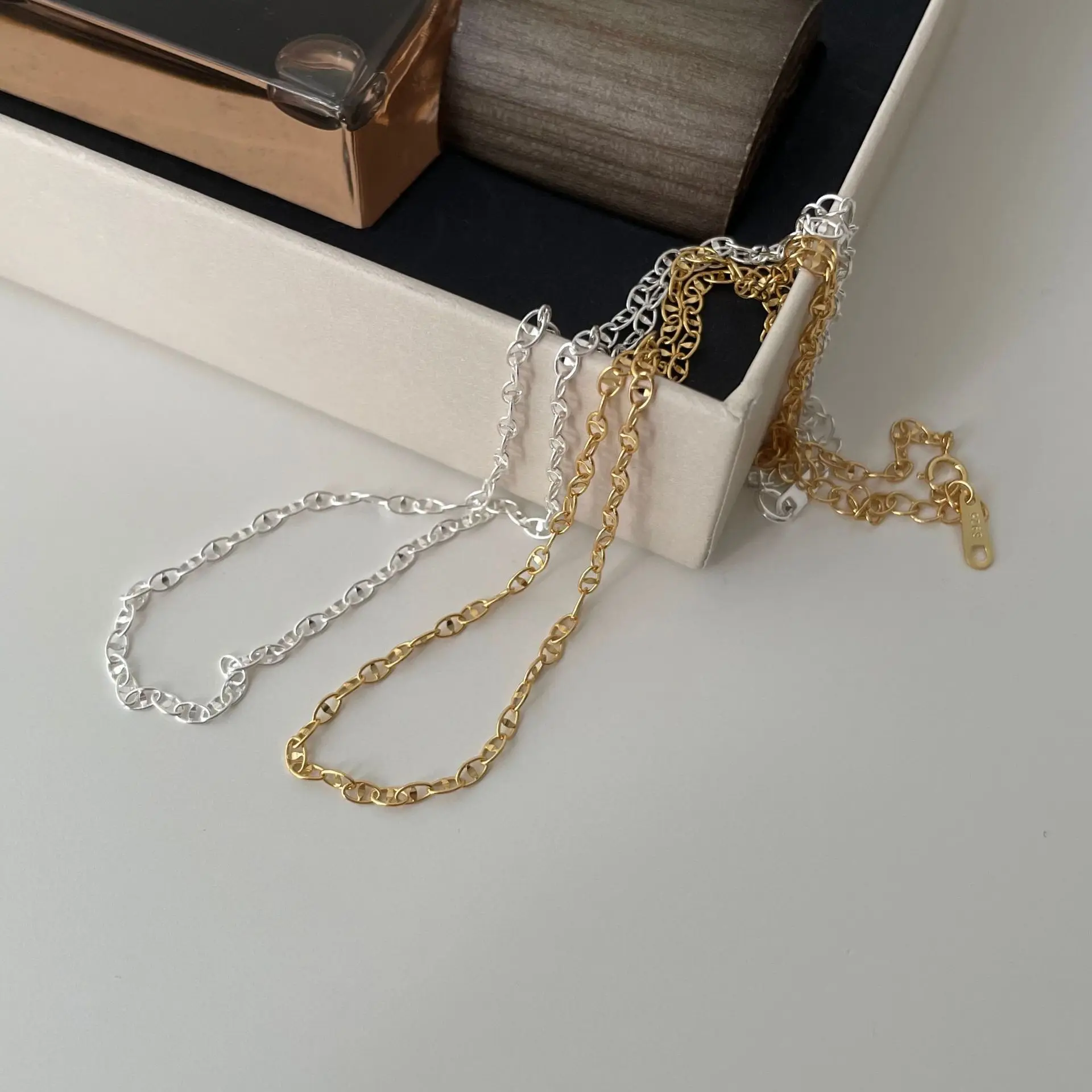 

Phoenix Tail single chain small and versatile design sense S925 silver personality small and fresh female simple necklace