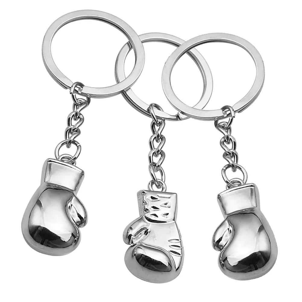 

Boxing Glove Pendant Keychain Accessories Decorative Metal Pendants Ring Hangings Charms Keyring Bag