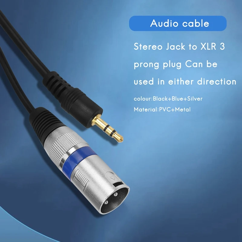 3m 3 5 мм стерео разъем для 3-контактного XLR Мужской микрофонный кабель аудио запись