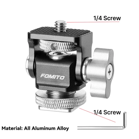 Кронштейн для крепления монитора холодного башмака QR-пластина Универсальная фотография холодного башмака для DSLR-камеры Монитор Вспышка Микрофон Заполняющий свет