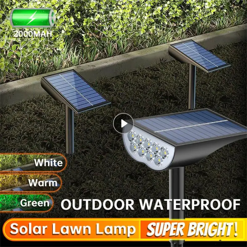 

Точечный светильник на солнечной батарее, садовый фонарь с 9 светодиодами, суперъярсветильник уличный водонепроницаемый светильник для га...