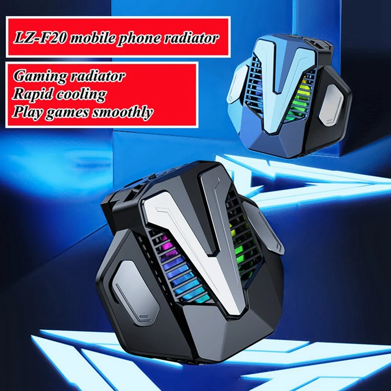 

Portable Radiator Mobile Phone Semiconductor Radiator With Pulse Triggers For PUBG Game Cooler Cooling Fan